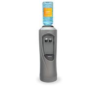 Hydrate Direct Core Bottled Water Cooler Dispenser | Floor-Standing Water Machine, Easy to Sanitise & Maintain. Perfect for Home and Office, Dispenses Ambient & Chilled Water - Grey/Black