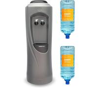 Hydrate Direct Water Cooler + 2x15L Bottles, Cold & Ambient, Grey