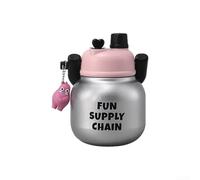 Hydrate Effectively with 680ml Big Belly Stainless Steel Water Bottle Designed for Active Lifestyles (Silver gray)