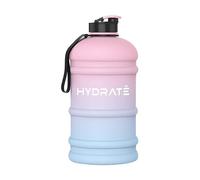 HYDRATE XL Jug 2.2 Litre Water Bottle - BPA Free, Flip Cap, Leak Proof Big Water bottle Ideal for Gym, Adults, Clear Water Container Large Sports Bottle, Extra Strong Material Water(Cotton Candy)