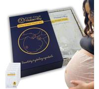 Hydrating Belly Sheet Mask Gift Box Set - Contains Hyaluronic Acid & Ceramide - Bump Mask Pregnancy Essentials - Vegan-Friendly, Made from 100% Cotton - Perfect Mum to be Gifts (Pack of 5)