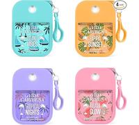 Hydrating Body Mist 4-Pack Gift Set - Travel Size 35 ml Each - Papaya Sunset, Guava Glow, Island vibe & Tropical Nights | Fine Fragrance Mists, Light Long-Lasting Spray, Gift-Ready