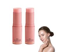 Hydrating Collagen Face Balm Stick - Multi Balm Stick for Face - Hydrating Collagen & Peptide Face Wand to Smooth Wrinkles Appearance, Nourish & Plump Skin - Anti-Aging Moisturizer Wand (2 Boxes)