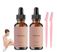 Hydrating Dermaplaning Shaving Oil for Face, Face Shaving Oil without Irritating for Women, Reduces Ingrown Hairs and Dryness, Deeply Moisturizing for Soothing Skin, Hair Inhibitor (2pcs)