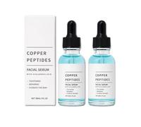 Hydrating Face Serum with Copper Peptides, Lightweight Multi-Peptide Serum for Smoothing, Softening and Elasticity Support, Nourishing Daily Skincare for All Skin Types, 30ml, 2pc