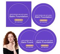 Hydrating Foundations for Mature Skin, Age-Defying Balm Foundation with Medium Buildable Coverage and Shiny Finish for Beautiful Makeup, Blurs Fine Lines and Imperfections for Even Skin Tone (3pcs)