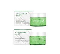 Hydrating Gel Mask, Aloe Vera Gel & Cucumber Extract Sleeping Mask, Lightweight, Night Time Face Mask Skin Care, Smooth Skin, For All Skin Types