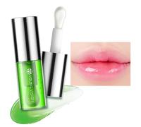 Hydrating Lip Glow Oil, Candy Coloured Mint Plumping Lip Oil Tinted, Hydrating Gloss Tint for Women, Glitter Shine Lip Plumper Gloss, Non-Sticky Long Lasting Lip Oil Gloss (Green Moss, Medium)