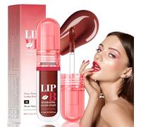 Hydrating Lip Stain,Plumping Tinted Lip Stain,Lip Tint Stain for Women,Long Lasting Non-Sticky Lip Glow Oil,Lip Tint Glaze with Shine Finis,Makeup Gift for Women,Travel-Friendly(Dripping in Rose)