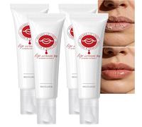 Hydrating & Plumping Lip Serum, Nourishing Lip Balm Moisturizer with Peptide & Collagen, Lightweight Non-Sticky Lip Gloss for Dry Lips, Smooths Fine Lines, Long-Lasting Tinted Lip Care (4PCS)