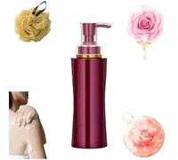 Hydrating Rose Scented Body Wash, Golden Glow Shower Gel, Moisturizing Cleanser for Dry Skin (1)
