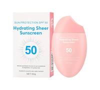 Hydrating Sheer Sunscreen SPF50, Face and Body Sunscreen, Moisturizing Body Oil Sun Cream, Shimmering Bodys Oil Mist, Non-Greasy & Fast-Absorbing, Easy to Carry (1)