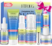 Hydrating Skin Care Set Kit,Travel Friendly Skincare Teens Kids Women Facial Skin Care Routine Kit Products,Gentle Skin Care Set Gift for Teens Girls Teenage Women Travel Size Toiletries Essentials