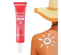 Hydrating Sunscreen, 50ml Waterproof Sweatproof Non-greasy Makeup Setting, 4.7x1.2 Inch Travel Size Face Sunblock Cream, Reliable Hiking Backpacking Gear, Effective Climbing Walking for Accessory Use