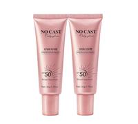 Hydrating UV Sun Serum, Korean Sunscreen, Collagen Sunscreen SPF 50, Broad Spectrum Fast-Absorbing Sun Serum, No White Cast, Hydrating, Cools Down, Light Finish, for All Skin Tones (2PC)