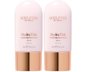 HydraTint Moisturising Tinted Serum from Sculpted by Aimee - 30ml 2-in-1 Makeup and Skin-Perfecting Skincare Tinted Moisturiser & Serum Foundation with SPF 20, Hyaluronic Acid & Ceramides (Pack of 2)