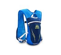 Hydration Backpack 5.5L Riding Vest Bag for Marathon Running, Outdoor Cycling, Climbing Last Mobile Wallet, AONIJIE (Blue, M)