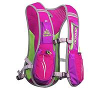 Hydration Backpack, Geila Hydration Vest Outdoors Sport Trail Marathoner Running Race Lightweight Rucksack for Men & Women(Rose)