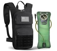 Hydration Backpack Tactical with 3l Water Bladder: Hiking MOLLE Military Day Bag for Hunting for Men Women