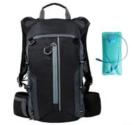 Hydration Backpack With 3L Water Bladder, Lightweight Cycling Hydration Vest, Reflective Breathable Running Pack, Running Water Vest(Black)