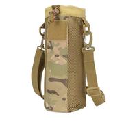Hydration Bag with Drawstring Nylon Mesh | Adjustable Shoulder Strap 25 x 10.5 cm 100 g Case, This Portable Water Bottle Holder Provides Comfort for Hiking, Ci, camouflage, riferimento alla