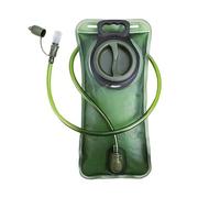 Hydration Bladder 2 Liter Leak Proof Water Reservoir, Military Water Storage Bladder Bag, BPA Free Hydration Pack Replacement, for Hiking Biking Climbing Cycling Running (fresh green)