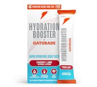 Hydration Booster by Gatorade Carbohydrate-Electrolyte Sachets - Hydration Powder Drink Mix with Carbohydrates, Electrolytes and B Vitamins (12 Servings (Pack of 1), Cherry Lime)