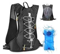 Hydration Pack Backpack with 2L Bladder - Lightweight Water Vest for Women and Men - Marathon Running Water Backpack for Outdoor Cycling, Camping, Climbing