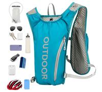 Hydration Running Backpack - 5L Water Buffalo Backpack, Cycling Case with Reflective Safety Strips, Adjustable Outdoor Sports Equipment, Lightweight Vestibil Design
