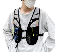 Hydration Running Vest - 30x47cm Oxford Fabric Water Pack Organizer with Adjustable Chest Strap Lightweight Breathable Back Outdoor Fitness Equipment | Hiking T