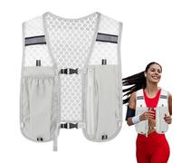 Hydration Running Vest - Breathable Chest Pack, Lightweight Sports Carrier | Nylon Elastic Fit Structure 40x30cm Stable Bladder Support Multiple Storage Pockets Trail Jogging Cycling Outdoor