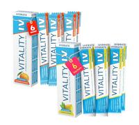 Hydration Sachets Variety Pack- 6 Each: Tangerine and Lemon-12 x 9g Drink Mix - Zero Sugar, Zero Caffeine - Vegan-Friendly Energy & Electrolyte Booster-12 Vitamins & Minerals