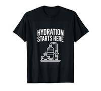 Hydration Starts Here Water Treatment Operator Plant T-Shirt