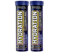 Hydration Tablets with Electrolytes by Science Fitness - Rehydration Effervescent with Electrolytes & Added Vitamins -20 Tablets (2 Tubes)