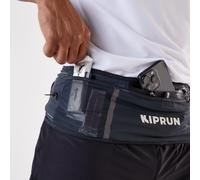 Hydration Trail Running Belt With Stick Holder - Kiprun Belt 900 - Grey/beige