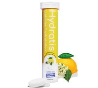 HYDRATIS - Electrolyte Hydration Tablets - Lemon Elderflower Flavor - Enhances Hydration & Supports Energy - Isotonic Formula - Sport. Recovery. Wellness. Healthy Skin - 1 Tube (20 Tablets)