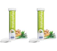 HYDRATIS - Electrolyte Hydration Tablets - Lemongrass Ginger Flavor - Enhances Hydration & Supports Energy - Isotonic Formula - Sport. Recovery. Wellness. Healthy Skin - 1 Tube (20 Tablets)