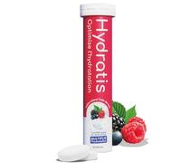 HYDRATIS - Electrolyte Hydration Tablets - Wild Berry Flavor - Enhances Hydration & Supports Energy - Isotonic Formula - Sport. Recovery. Wellness. Healthy Skin - 1 Tube (20 Tablets)