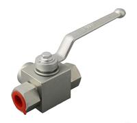 Hydraulic 3 Way Ball Valve 1/4" for bsp 500 Bar Carbon Steel(Tee M18*1.5)