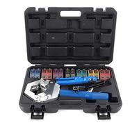 Hydraulic A/C Hose Crimper Kit, Portable Manual Crimping Tool, Aluminum Alloy - Lightweight Design, Easy Operation, Workshop Repair Use