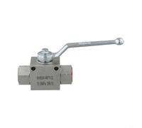 Hydraulic Ball Valve 3 Way Shut Off Valve with NPT1/2 Connection, Handles Pressures Up to 7250 PSI, Carbon Steel for Durability (NPT1/2)