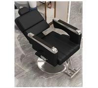 Hydraulic Barber Chair with 360° Swivel, Adjustable Headrest, and Reclining Feature for Salon Professionals