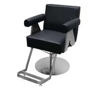 Hydraulic Barber Chair with 360° Swivel, High-Density Sponge, Stainless Steel Frame for Salon and Spa
