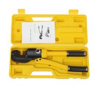 Hydraulic Bolt Cutter 8 Ton Hydraulic Rebar Cutter 0.4-1.6cm Shear Area Rebar Cutter Tool 10.4cm Handle with Hex Key and Portable Box for Construction, Electricity