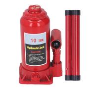 Hydraulic Bottle Jack 10T Heavy Duty Hand Operated Low Profile Bottle Jack with Extended Stroke for Car Van SUV Small Trucks Steel Construction