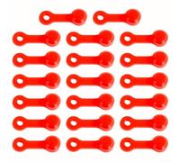 Hydraulic Brake Bleed Nipple Cap, 20pcs Rubber Disc Brake Caliper Bolt Cover for SRAM for TEKTRO, Black Red Green(red)