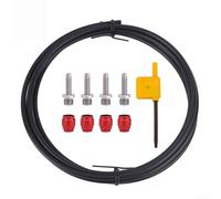 Hydraulic Brake Hose 2500mm, for SRAM, for STEALTH-A-MAJIG, CNC Machined Fittings, Rubber Core with Metal Braid