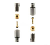 Hydraulic Brake Hose Adapter M8 to M8 Thread for E-bike Brake Lever Mounting Applications in Electric Bicycle Hydraulic Disc Brake Installations (2 Kits Screws)