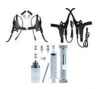 Hydraulic Brake Levers 2/3 Pin Power Cut-Off For E-Bike for BAFANG Hall Motor, Aluminum Alloy Forged Non-Leak Design With Mineral Oil, Compatible With 22mm Handlebars For Electric Mountain Bike