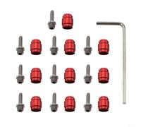 Hydraulic Brake Line Connector Set for SRAM 10 Pairs Olive Insert Compression Fittings with Professional Installation Tool for Road Bike MTB(Red)